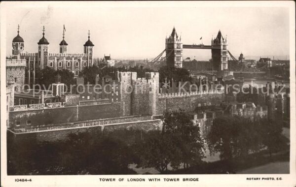 Foto Rotary Nr. 10484-4 Tower of London Tower Bridge