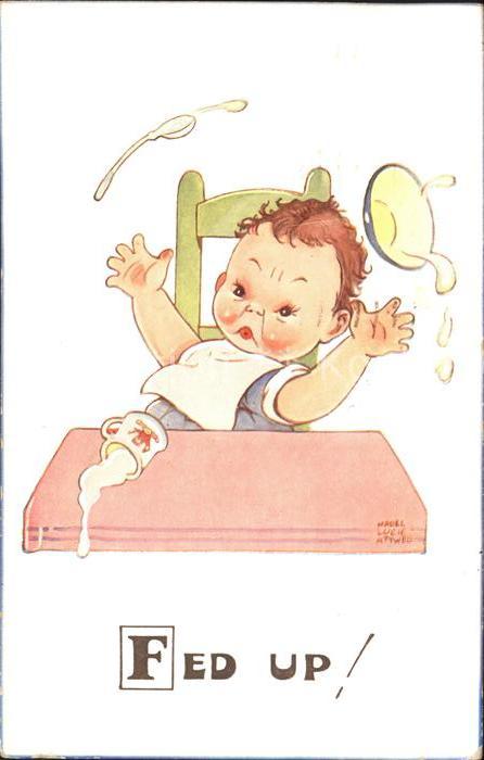 Attwell Mabel Lucie Fed Up Baby Nahrung Löffel Schüssel Nr.
