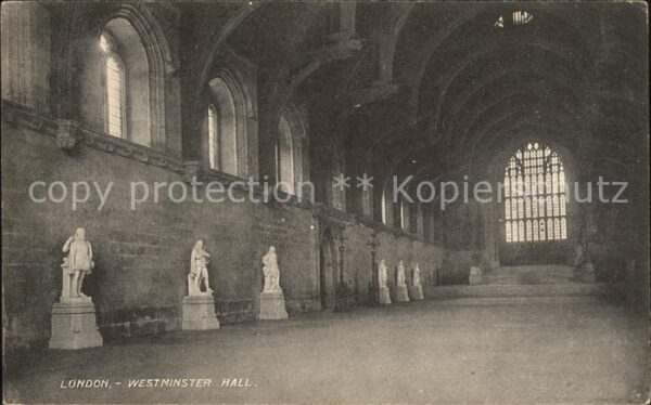Skulpturen London Westminster Hall