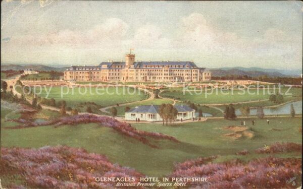Verlag Tucks Oilette Nr. Gleneagles Hotel Perthshire  Scottish M