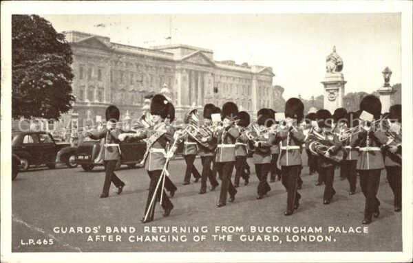 Leibgarde Wache Guards Band Buckingham Palace London Tr