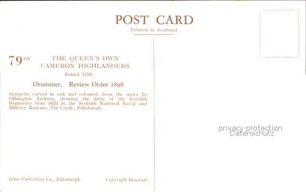 Leibgarde Wache Queen's Own Cameron Highlanders Drummer – Bild 2