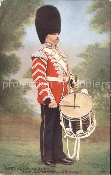 Leibgarde Wache Grenadier Guards Side Drummer Verlag-Tu
