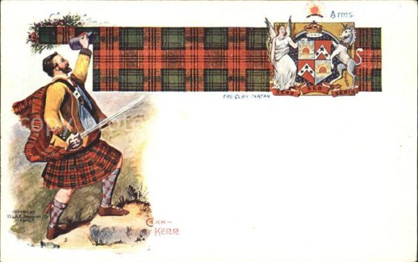 Schottland Clan-Kerr Schottenrock Kilt Wappen