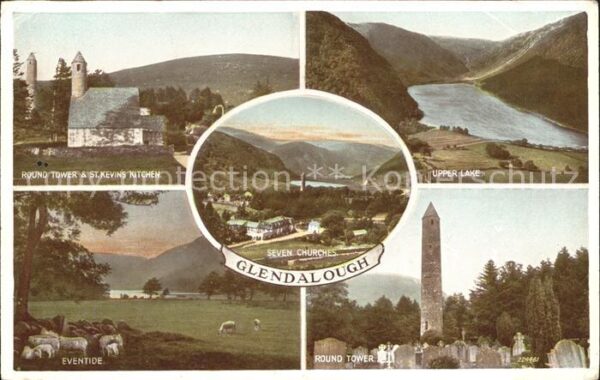 Glendalough Round Tower St Kevins Kitchen Upper Lak