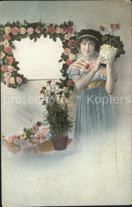 Blumen Rosen Frau Voro matt Nr. 3820