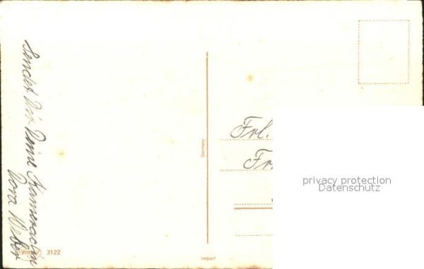 Konfirmation Blumen Kreuz Litho Verlag-Amag-Nr. 3122 – Bild 2