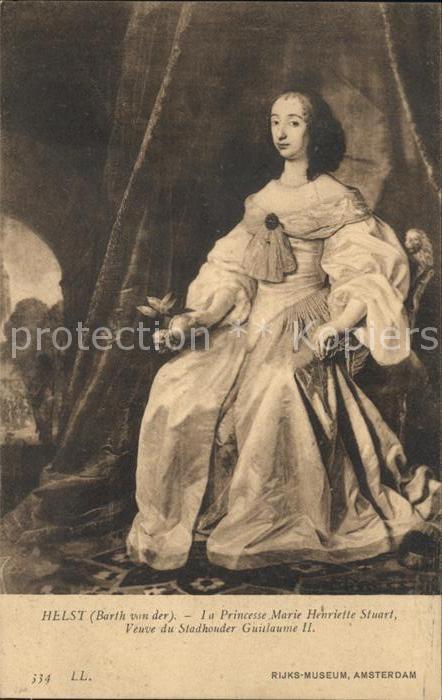 Kuenstlerkarte Barth van der Helst Princesse Marie Hen