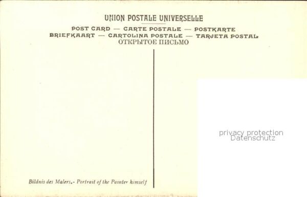 Kuenstlerkarte De Vries Portrait du Peintre Nr. 422 – Bild 2