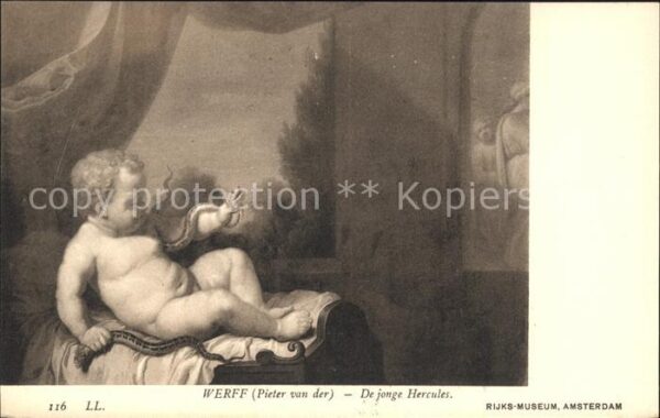 Kuenstlerkarte Pieter van der Werff De jonge Hercules