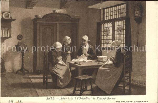 Kuenstlerkarte Artz Orphelinat de Katwijk-Binnen Nr. 2