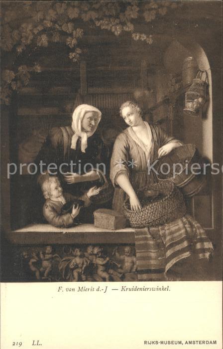 Kuenstlerkarte 
F. van Mieris Kruidenierswinkel Nr. 2