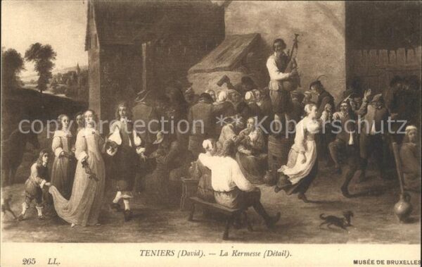 Kuenstlerkarte David Teniers La Kermesse Nr. 265 Kirch