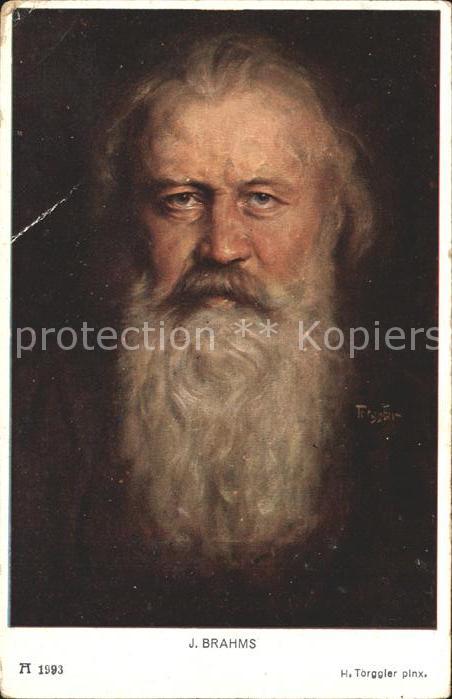 Kuenstlerkarte H. Torggler J. Brahms Verlag-F.-A.-Acke