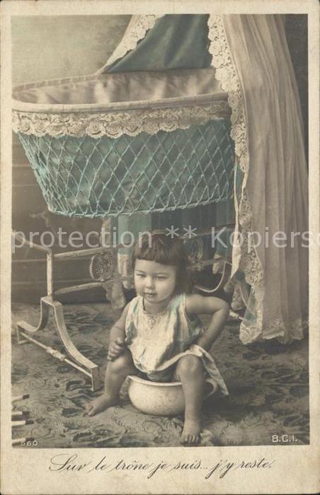 Kinder Child Enfants Wiege Kindertöpfchen Foto-BCI-Nr. 560