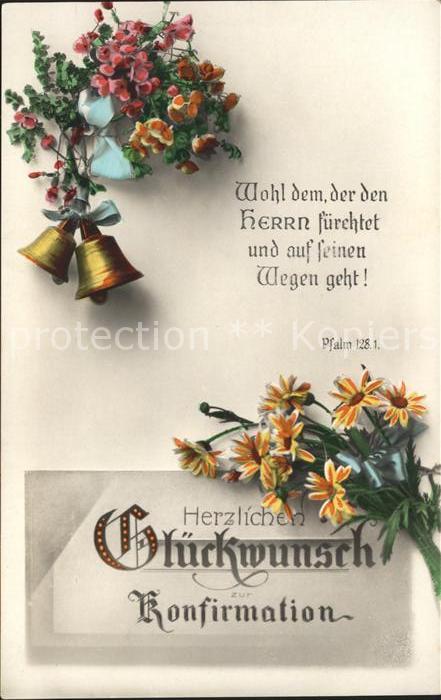 Konfirmation Glocken Blumen