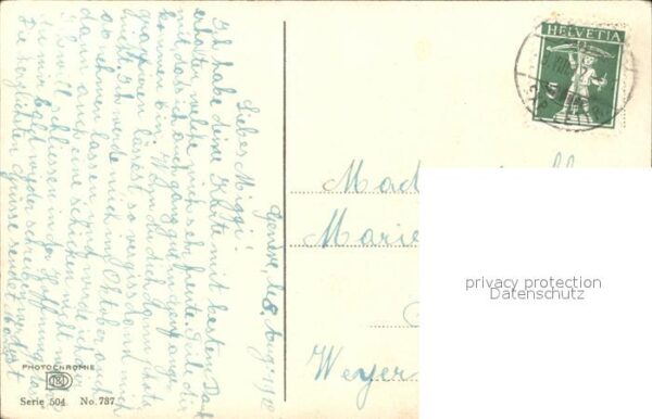 Verlag Photochromie Nr. 787 Serie 504 Alpenrosen Enziane – Bild 2