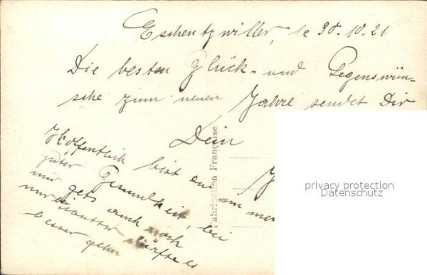 Verlag CEKO Nr. 342 Veilchen Stern Neujahr – Bild 2