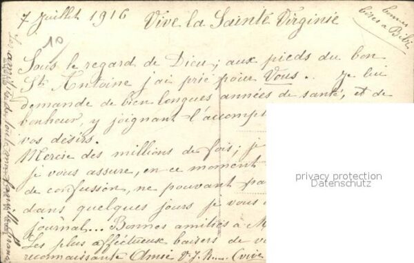 Verlag Mug Nr. 816 Rosen Vergissmeinnicht Bonne Fete – Bild 2