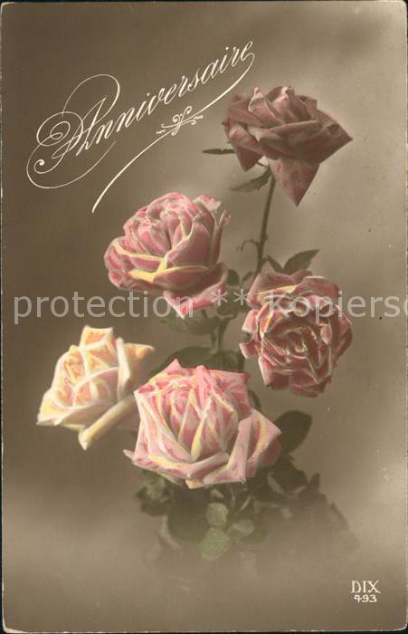 Verlag DIX Paris Nr. 493 Rosen Anniversaire