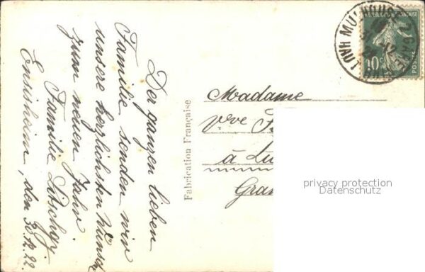 Verlag DIX Paris Nr. 2703 Rose Nelken Stechpalme Neujahr – Bild 2