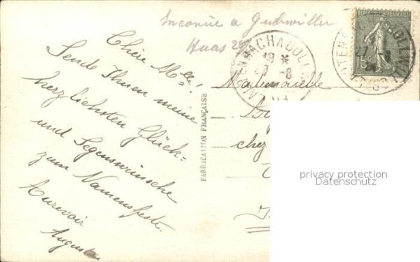 Verlag DIX Paris Nr. 2411 Nelken Spruch – Bild 2