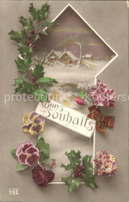 Verlag LUX Nr. 396 Stiefmütterchen Stechpalme