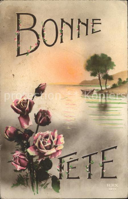 Verlag REX Nr. 1271 Rosen Bonne Fete