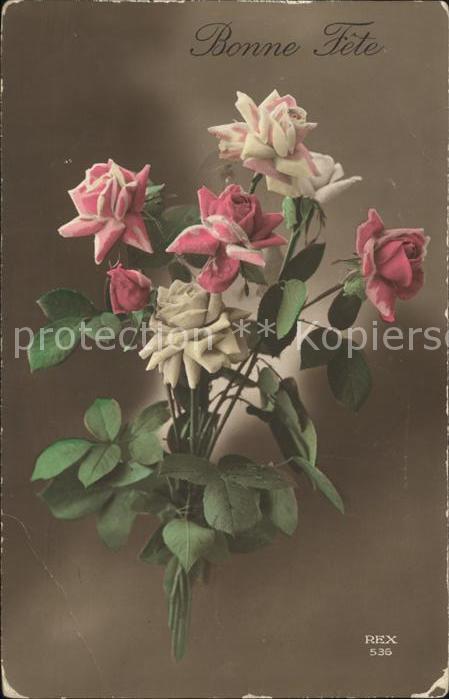 Verlag REX Nr. 536 Rosen Bonne Fete