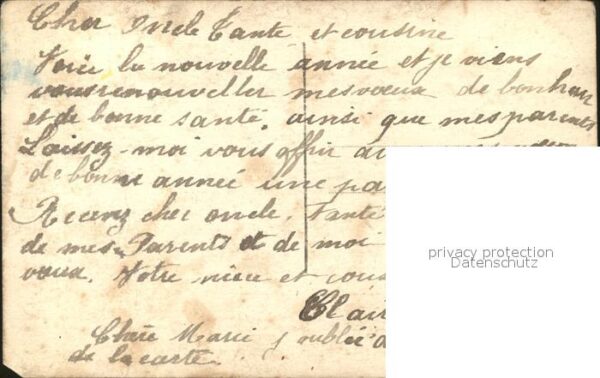Verlag DIX Paris Nr. 2052/2 Rosen Neujahr – Bild 2