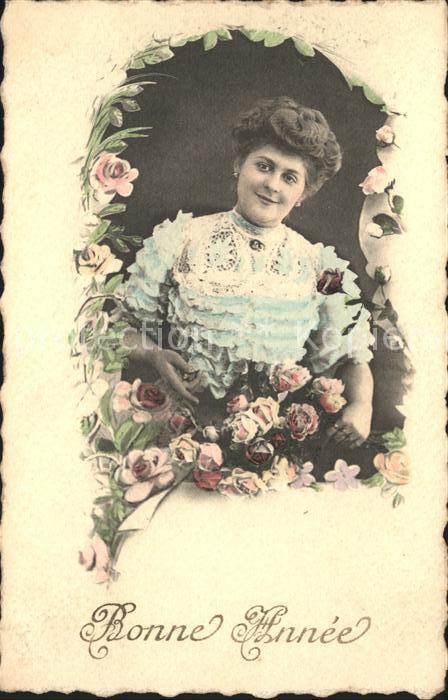 Frauen Neujahr Rosen