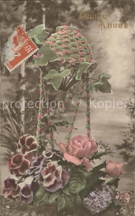 Neujahr Rosen Veilchen