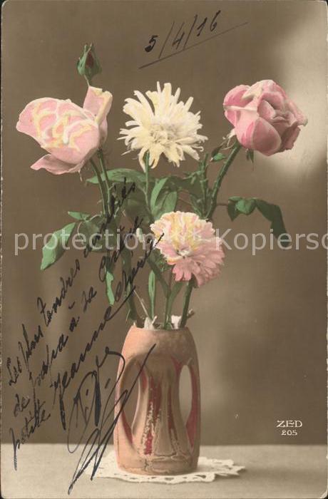 Verlag ZED Nr. 205 Rosen Vase