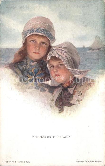 Kinder Child Enfants Pebbles on the beach Künstler Philip Bo