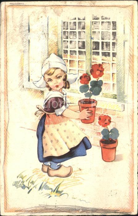Kinder Hollandtracht Blumen