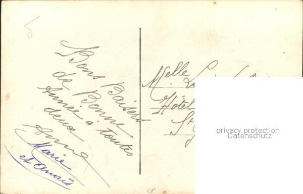 Verlag DIX Paris Nr. 684/3 Rosen Gänseblümchen Neujahr – Bild 2