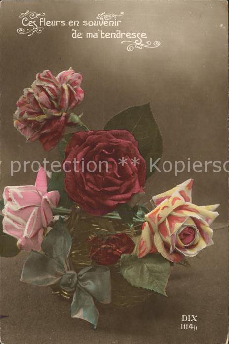 Verlag DIX Paris Nr. 1114/1 Rosen