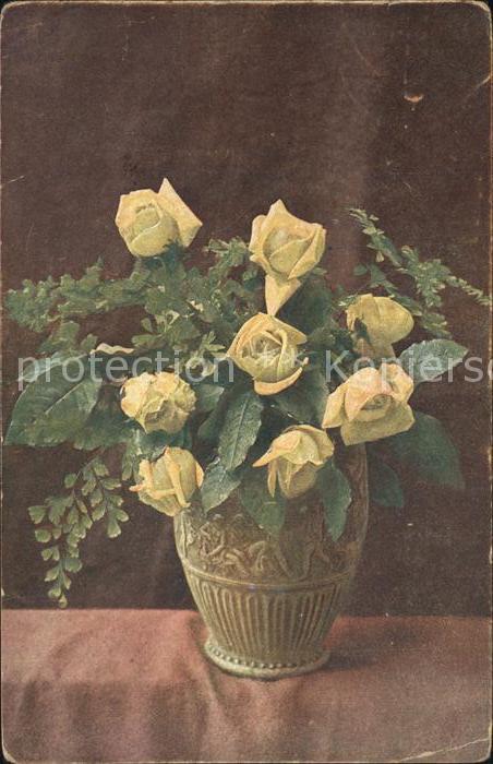 Rosen Gelbe Rosen Vase