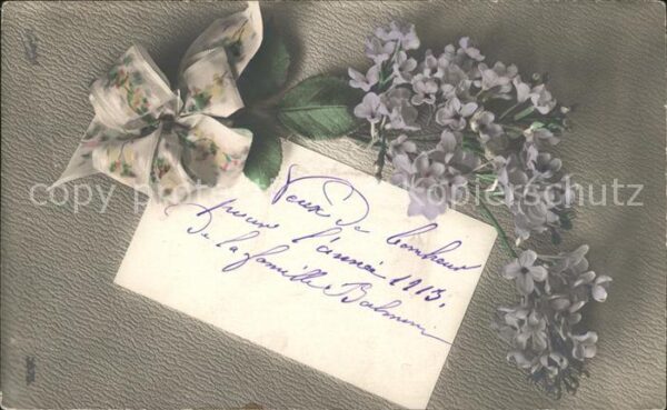 Blumen Brief Schleife