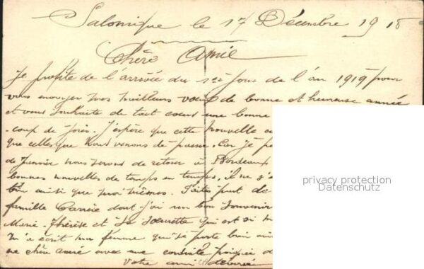 Verlag DIX Paris Nr. 2084/2 Nelken Neujahr – Bild 2