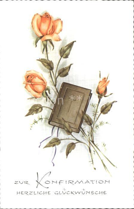 Konfirmation Rosen Bibel