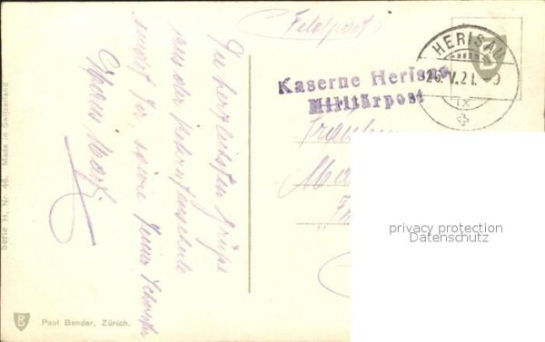 Blumen Margeriten Stempel Kaserne Herisau – Bild 2