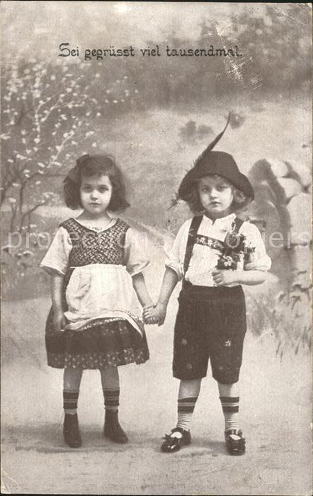 Kinder Child Enfants Trachten
Trachten