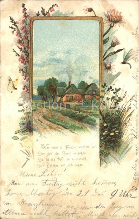 Blumen Gedicht Litho