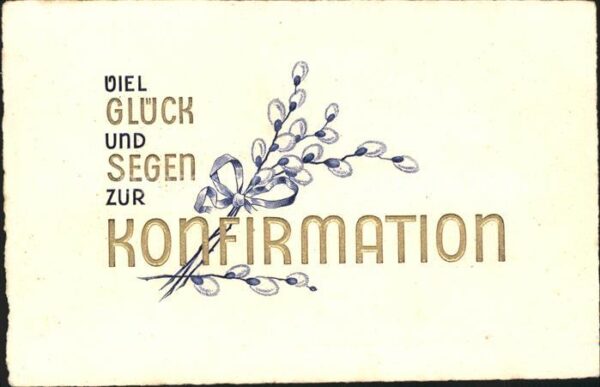 Konfirmation Weidenkätzchen