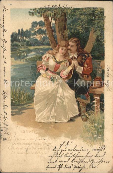 Trompeter Scheffel Allein Gedicht Litho