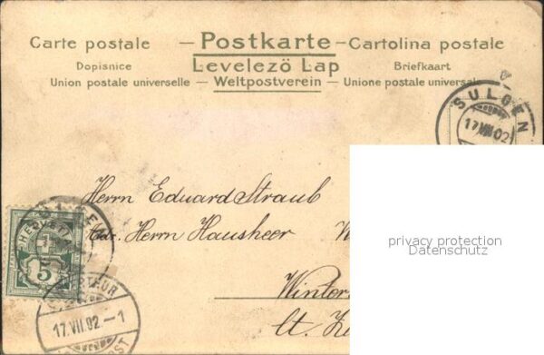 Trompeter Scheffel Allein Gedicht Litho – Bild 2