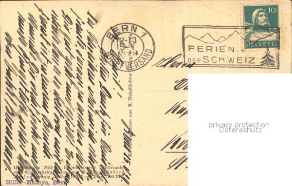 Kuenstlerkarte H. von Volkmann Blühende Rapsfelder Lan – Bild 2