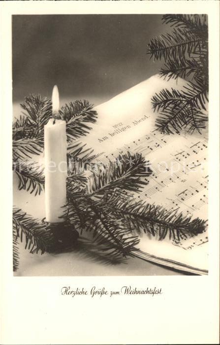 Weihnachten Kerze Lied Notenblatt Foto-Amag-Nr. 686
