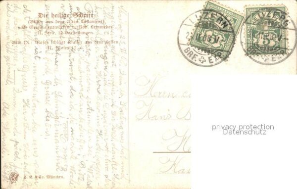 Leinweber R. Moses schlägt Wasser aus dem Wellen Die – Bild 2